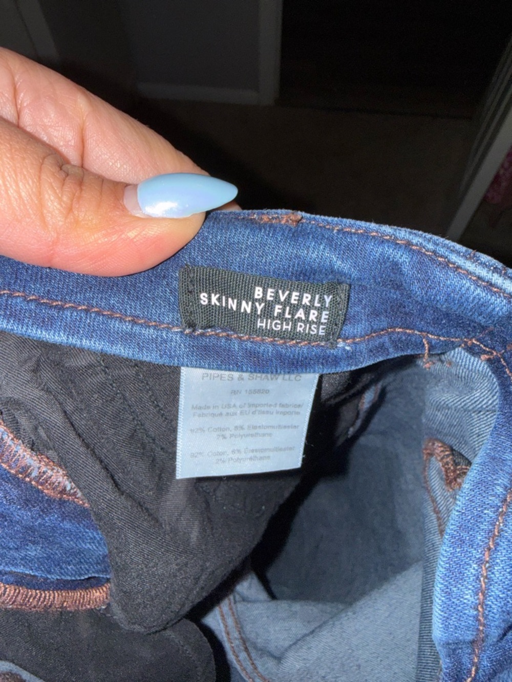 Veronica Beard Beverly Skinny Flare High Rise Jeans - Picture 5 of 6